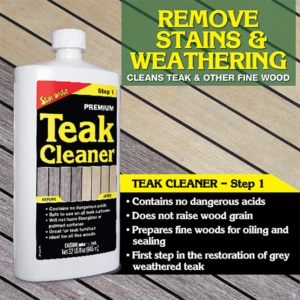 Teak cleaner step -1